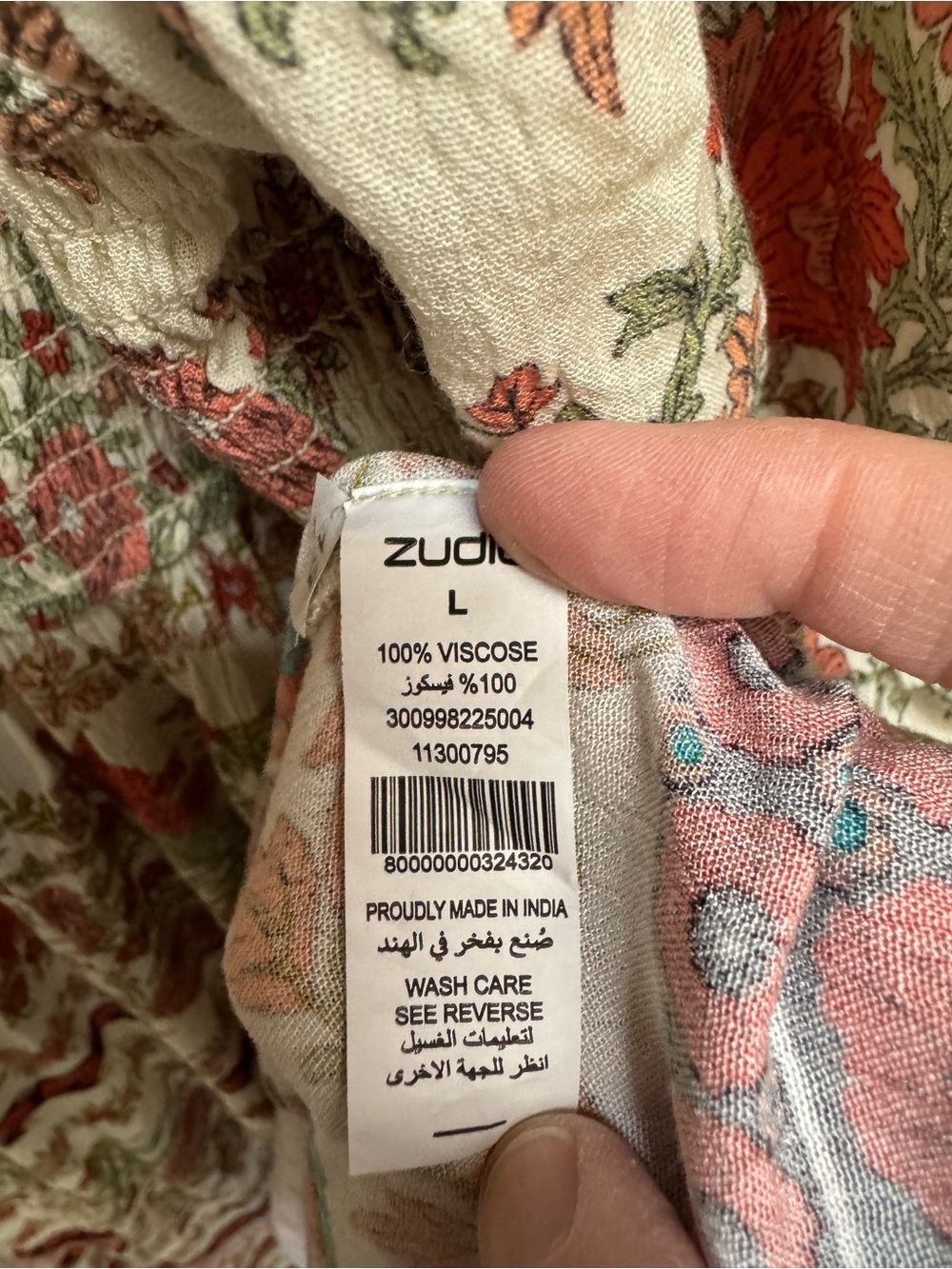 Floral Smocked Midi Dress Puff Sleeves - Picture 6 of 8